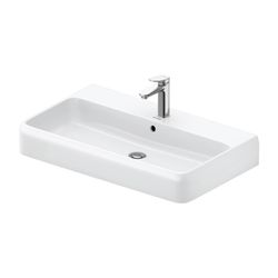 Duravit Qatego Waschtisch 470x800x150mm wandhäng., Weiß Hochglanz, Rechteckig, 1 WP... DURAVIT-2382800000 4067116998191 (Abb. 1)