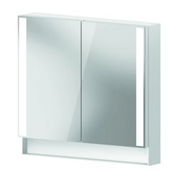 Duravit Qatego Spiegelschrank Wandmontage 155x800x750mm, Weiß, 2 Türen L/R, 2 ... DURAVIT-QA7151018181000 4067116205411 (Abb. 1)