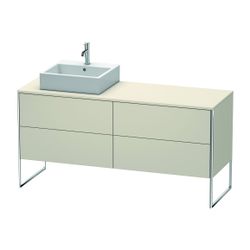 Duravit XSquare Konsolenwaschtischunterbau bodenstehend 548x1600x778mm L, ohne KSP... DURAVIT-XS4924L9191 4053424563039 (Abb. 1)