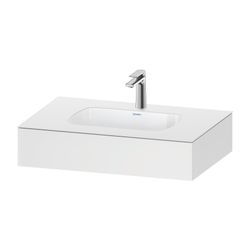 Duravit Qatego Einbauwaschtisch mit Konsole 550x800x170mm, Mattweiß, mit Überl... DURAVIT-QA4690018180000 4067116259124 (Abb. 1)