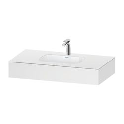 Duravit Qatego Einbauwaschtisch mit Konsole 550x1000x170mm, Mattweiß, mit Über... DURAVIT-QA4691018180000 4067116259209 (Abb. 1)