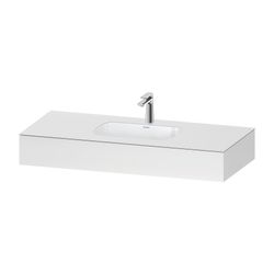 Duravit Qatego Einbauwaschtisch mit Konsole 550x1200x170mm, Mattweiß, mit Über... DURAVIT-QA4692018180000 4067116259285 (Abb. 1)