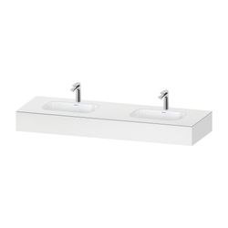 Duravit Qatego Einbauwaschtisch mit Konsole 550x1600x170mm, Mattweiß, mit Über... DURAVIT-QA4695018180000 4067116259520 (Abb. 1)