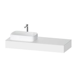 Duravit Qatego Konsole 550x1400x170mm, 1 Ausschnitt/Waschplatz, Mattweiß, ohne... DURAVIT-QA4803018180000 4067116258646 (Abb. 1)
