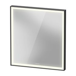 Duravit L-Cube Spiegel Wandmontage 67x650x700mm, Graphit Aluminium Matt, LED, ... DURAVIT-LC7380049490100 4067116103779 (Abb. 1)