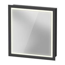 Duravit L-Cube Spiegelschrank Einbau 155x650x700mm, Graphit, Tür R, 2 Glasfach... DURAVIT-LC7650R49492000 4067116102987 (Abb. 1)