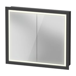Duravit L-Cube Spiegelschrank Einbau 155x800x700mm, Graphit, 2 Türen L/R, 2 Gl... DURAVIT-LC7651049491000 4067116102406 (Abb. 1)