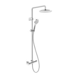 Duravit Shower Systems Duschsystem Chrom Hochglanz, Thermostat, Kopfbrause 250mm,... DURAVIT-TH4282008010 4067116316247 (Abb. 1)