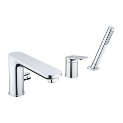 Duravit Wave 3-Loch Wannenarmatur Keramikmischsystem, Chrom Hochglanz, 27l/min Du... DURAVIT-WA5260000010 4067116106022 (Abb. 1)