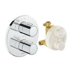 Duravit Thermostatarmaturen Thermostat Unterputz Set, 2 Verbraucher, Chrom, 24l/m... DURAVIT-TH4200008010 4067116113570 (Abb. 1)