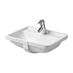 Duravit Starck 3 Einbauwaschtisch 400x525x190mm, Weiß Hochglanz, WonderGliss, mit ... DURAVIT-03024900001 4021534223341 (Abb. 1)