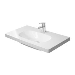 Duravit D-Code Waschtisch 480x850x180mm, Weiß Hochglanz, Rechteckig, 1 Waschplatz/... DURAVIT-03528500002 4021534955129 (Abb. 1)
