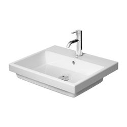 Duravit Vero Air Einbauwaschtisch 455x550x165mm, Weiß Hochglanz, mit HLB, mit Überl... DURAVIT-0383550060 4053424184531 (Abb. 1)