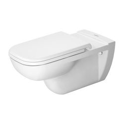 Duravit D-Code Wand-WC 700x360x365mm, Weiß Hochglanz, 4,5l, Tiefspüler, geschlossen... DURAVIT-2228090000 4021534822377 (Abb. 1)