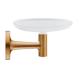 Duravit Starck T Seifenschale 119x140x66mm, Bronze gebürstet/weiß, Messing, Satinox... DURAVIT-0099330400 4067116084894 (Abb. 1)