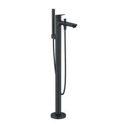 Duravit Wave Einhebel-Wannenmischer bodenstehend, Mattschwarz, Höhe 947mm, Auslad... DURAVIT-WA5250000046 4067116105971 (Abb. 1)