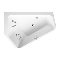 Duravit Paiova Whirlwanne 5 Fünfeck Einbau Ecke L 1300x1770x460mm Jet-System 2... DURAVIT-760390000JS1000 4053424073637 (Abb. 1)