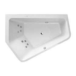 Duravit Paiova Whirlwanne 5 Fünfeck Einbau Ecke L 1400x1900x460mm Jet-System 2... DURAVIT-760392000JS1000 4053424073736 (Abb. 1)