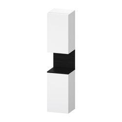 Duravit Qatego Hochschrank Dekor 360x400x1760mm Mattweiß/Eiche Mattschwarz, 2 ... DURAVIT-QA1346L16180000 4067116207873 (Abb. 1)