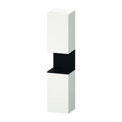 Duravit Qatego Hochschrank Dekor 360x400x1760mm Weiß SM/Eiche Mattschwarz, 2 T... DURAVIT-QA1346L16840010 4067116162875 (Abb. 1)