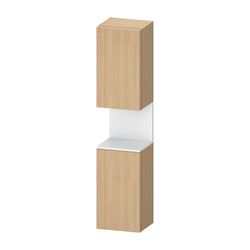 Duravit Qatego Hochschrank Dekor 360x400x1760mm Natur Eiche Matt/Mattweiß, 2 T... DURAVIT-QA1346L18300000 4067116207378 (Abb. 1)