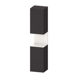 Duravit Qatego Hochschrank Dekor 360x400x1760mm Graphit SM/Weiß HG, 2 Türen R,... DURAVIT-QA1346R22800000 4067116208832 (Abb. 1)