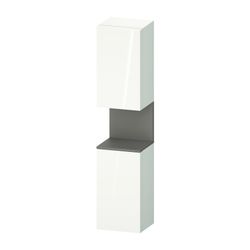 Duravit Qatego Hochschrank Dekor 360x400x1760mm Weiß HG/Basalt Matt, 2 Türen L... DURAVIT-QA1346L43220000 4067116207552 (Abb. 1)