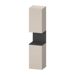 Duravit Qatego Hochschrank Dekor 360x400x1760mm Taupe Matt/Graphit Matt, 2 Tür... DURAVIT-QA1346R49910000 4067116209006 (Abb. 1)