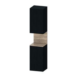 Duravit Qatego Hochschrank Dekor 360x400x1760mm Eiche Mattschwarz/Eiche Marmor... DURAVIT-QA1346R55160000 4067116313284 (Abb. 1)