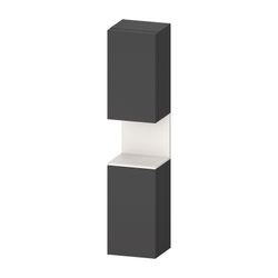 Duravit Qatego Hochschrank Dekor 360x400x1760mm Graphit Matt/Weiß SM, 2 Türen ... DURAVIT-QA1346R84490000 4067116162158 (Abb. 1)
