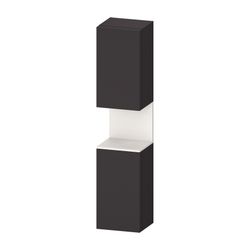 Duravit Qatego Hochschrank Dekor 360x400x1760mm Graphit SM/Weiß SM, 2 Türen R,... DURAVIT-QA1346R84800010 4067116211528 (Abb. 1)