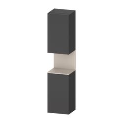 Duravit Qatego Hochschrank Dekor 360x400x1760mm Graphit Matt/Taupe Matt, 2 Tür... DURAVIT-QA1346L91490000 4067116207798 (Abb. 1)