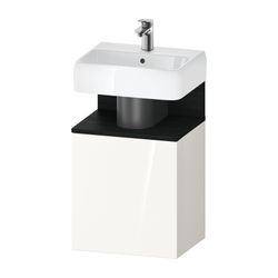 Duravit Qatego Waschtischunterbau wandh. 350x440x645mm L Weiß Hochglanz/Eiche ... DURAVIT-QA4076L16220000 4067116163308 (Abb. 1)