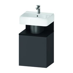 Duravit Qatego Waschtischunterbau wandh. 350x440x645mm L, Graphit Matt/Eiche M... DURAVIT-QA4076L16490000 4067116163322 (Abb. 1)