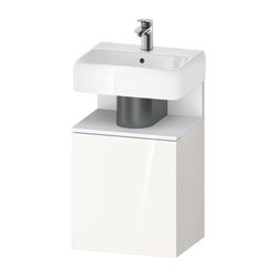 Duravit Qatego Waschtischunterbau wandh. 350x440x645mm L, Weiß Hochglanz, Deko... DURAVIT-QA4076L18220000 4067116099591 (Abb. 1)