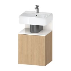 Duravit Qatego Waschtischunterbau wandh. 350x440x645mm L, Natur Eiche Matt Dek... DURAVIT-QA4076L22300000 4067116217889 (Abb. 1)