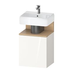 Duravit Qatego Waschtischunterbau wandh. 350x440x645mm L, Weiß Hochglanz Dekor... DURAVIT-QA4076L30220000 4067116163414 (Abb. 1)