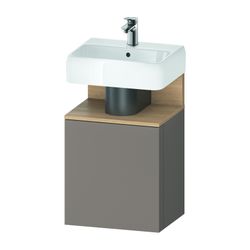 Duravit Qatego Waschtischunterbau wandh. 350x440x645mm Basalt Matt, Dekor, Nis... DURAVIT-QA4076R30430000 4067116164749 (Abb. 1)