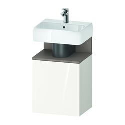 Duravit Qatego Waschtischunterbau wandh. 350x440x645mm L, Weiß Hochglanz, Deko... DURAVIT-QA4076L43220000 4067116217957 (Abb. 1)