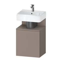 Duravit Qatego Waschtischunterbau wandh. 350x440x645mm L, Basalt Matt, Dekor, ... DURAVIT-QA4076L43430000 4067116216790 (Abb. 1)