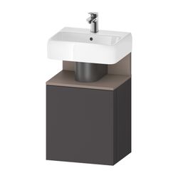 Duravit Qatego Waschtischunterbau wandh. 350x440x645mm L, Graphit Matt, Dekor,... DURAVIT-QA4076L43490000 4067116217964 (Abb. 1)