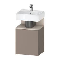 Duravit Qatego Waschtischunterbau wandh. 350x440x645mm L, Basalt Matt, Dekor, ... DURAVIT-QA4076L91430000 4067116163209 (Abb. 1)