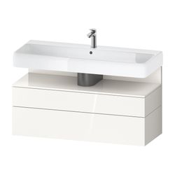Duravit Qatego Waschtischunterbau wandh 470x1190x590mm Weiß Hochglanz/Weiß Hoc... DURAVIT-QA4396022220000 4067116217629 (Abb. 1)