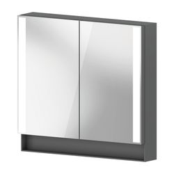 Duravit Qatego Spiegelschrank Wandmontage 155x800x750mm, Graphit, 2 Türen L/R,... DURAVIT-QA7151049492000 4067116205572 (Abb. 1)