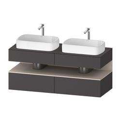 Duravit Qatego Konsolenwaschtischunterbau wandh 550x1400x600mm 1 offenes Fach,... DURAVIT-QA4767083490000 4067116186482 (Abb. 1)