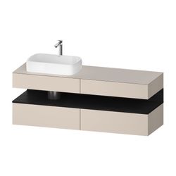 Duravit Qatego Konsolenwaschtischunterbau wandh 550x1600x600mm 1 OF L, Taupe M... DURAVIT-QA4777016910000 4067116187267 (Abb. 1)