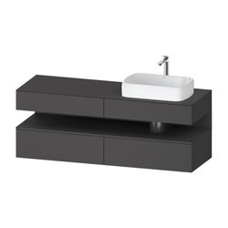 Duravit Qatego Konsolenwaschtischunterbau wandh 550x1600x600mm 1 OF R, Graphit... DURAVIT-QA4778049490010 4067116230734 (Abb. 1)