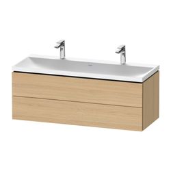 Duravit L-Cube Waschtisch-Set C-shaped wh Echtholzfurnier, 480x1200x480mm, 2 S... DURAVIT-LC6954O30300000 4067116317596 (Abb. 1)