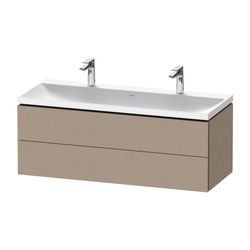 Duravit L-Cube Waschtisch-Set C-shaped wh Echtholzfurnier, 480x1200x480mm, Lei... DURAVIT-LC6954O75750000 4067116317527 (Abb. 1)