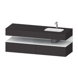 Duravit Qatego Einbauwaschtisch, Konsolen-WT-unterbau 550x1600x600mm Mattweiß/... DURAVIT-QA4796018800010 4067116199208 (Abb. 1)